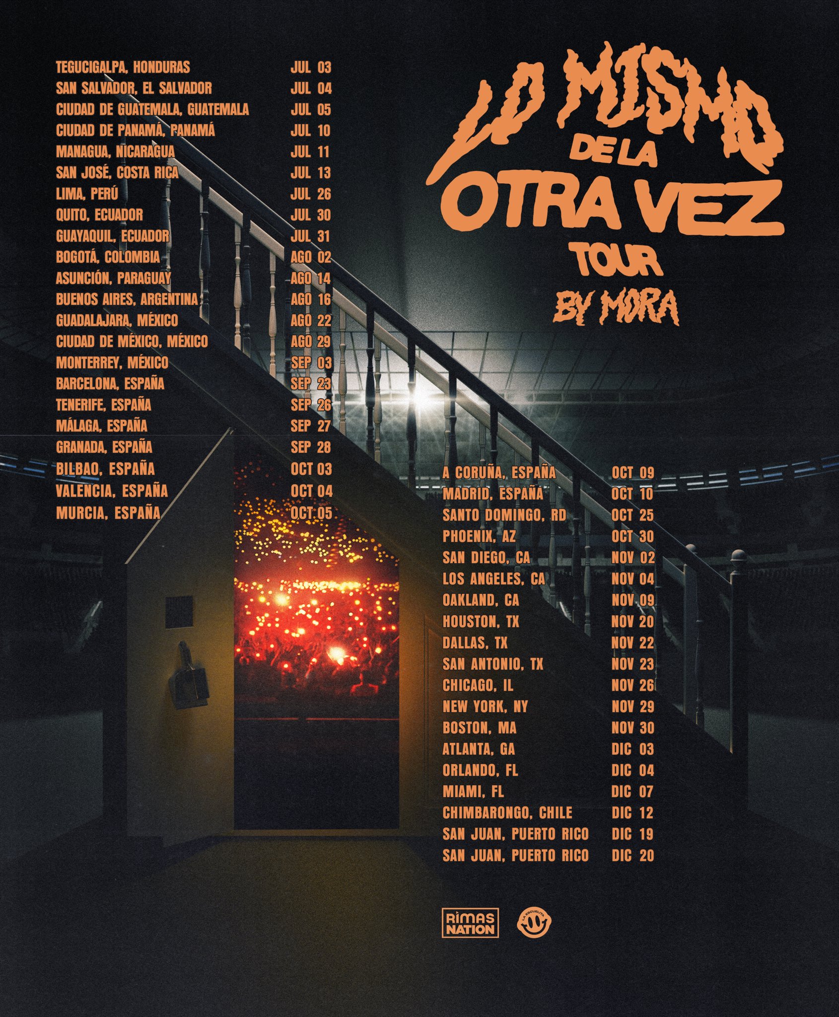 Mora Lo Mismo de la Otra Vez Tour Poster 2025